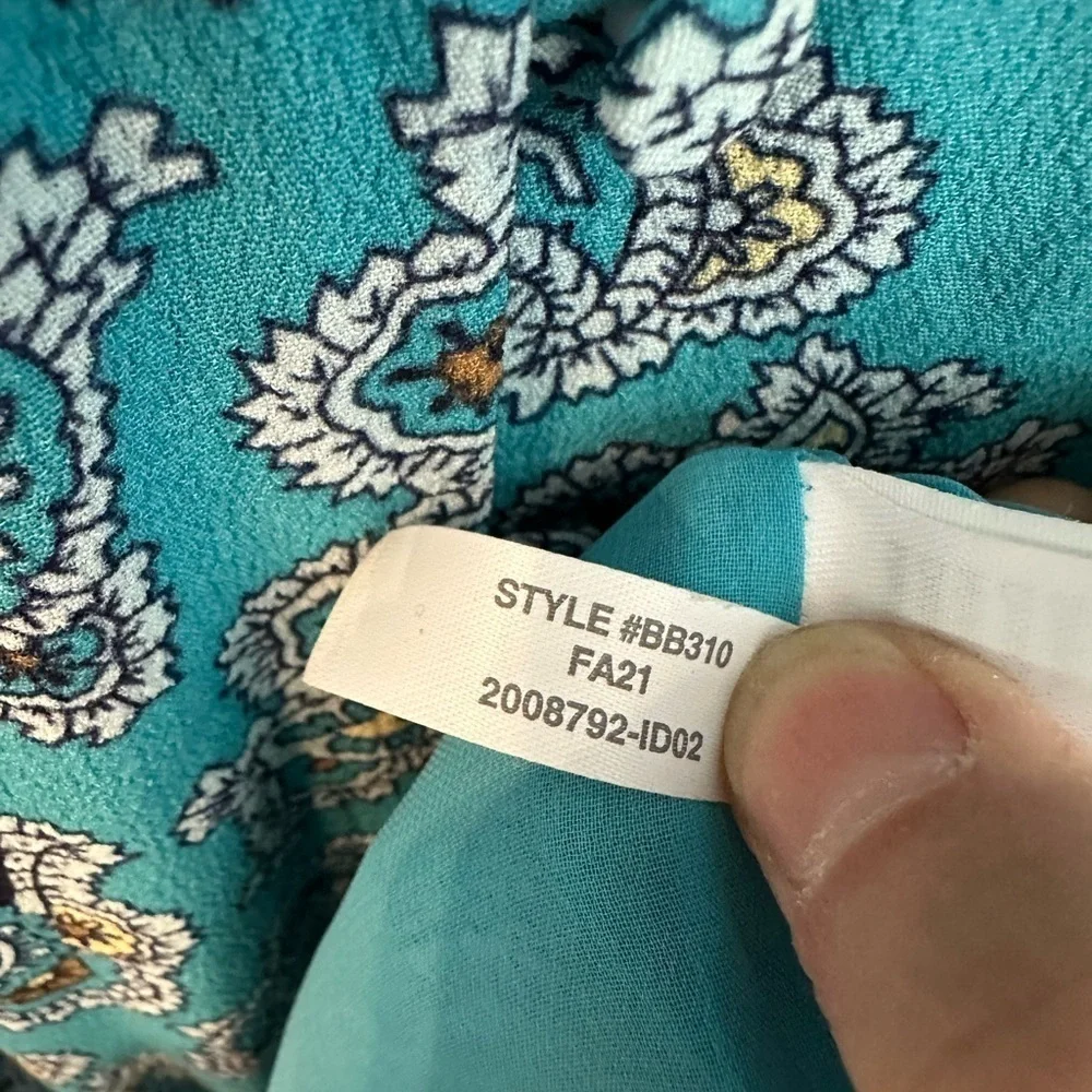 J.Crew Drapey Puff Sleeve Maxi Dress in Paisley Bunch 00